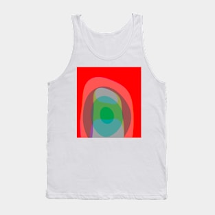 Abstract Colors In Red 210 Tank Top